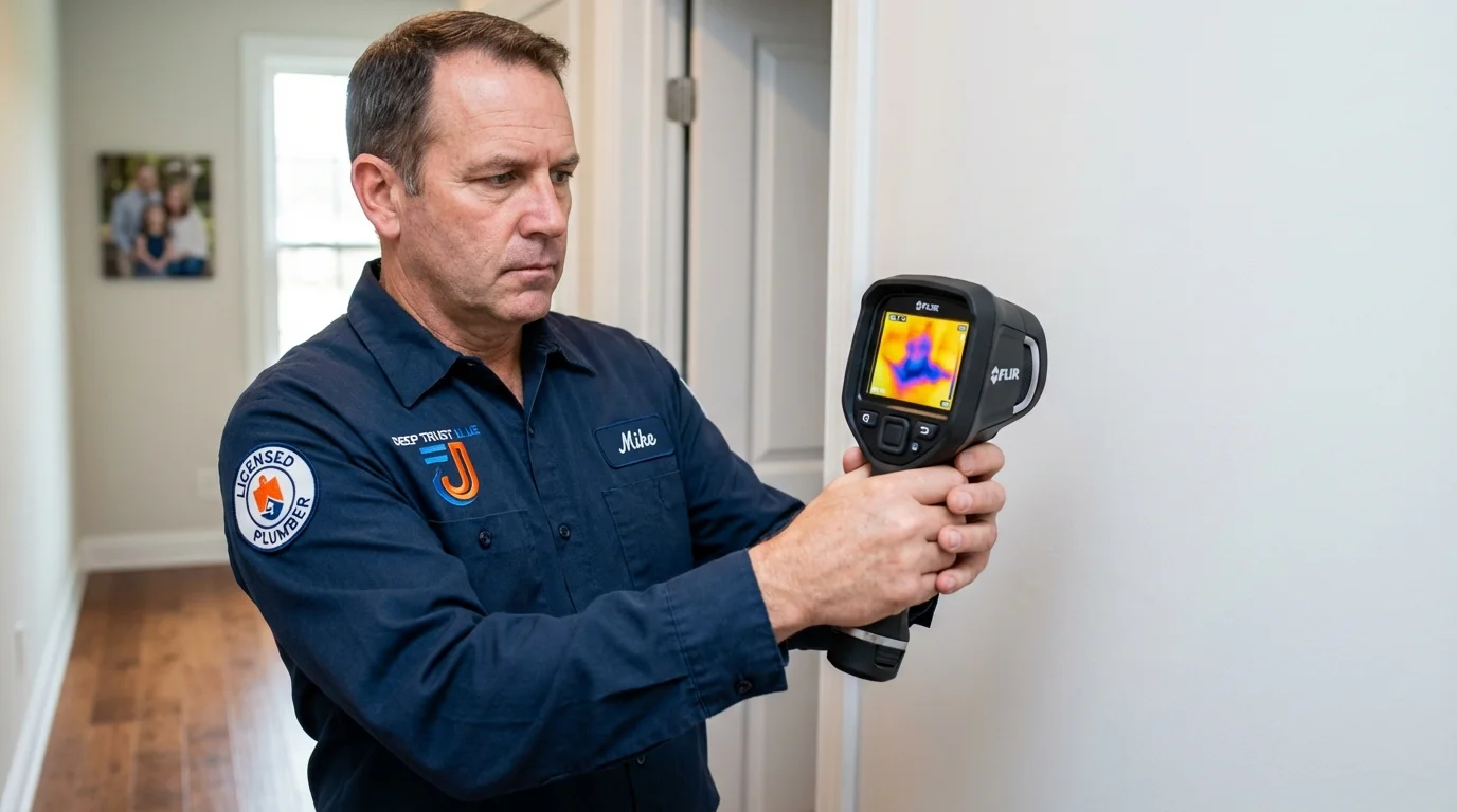 Thermal imaging leak detection by Johns Plumbing LLC in Dodge City